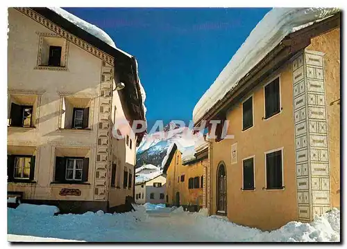 Cartes postales moderne Schant Engadiner Hause