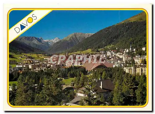 Cartes postales moderne Davos 1560 m mit Eissporthalle