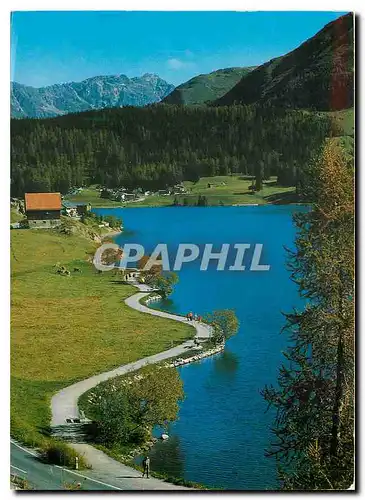 Cartes postales moderne Davos 1560 m Secpromenade gegen Hohwald