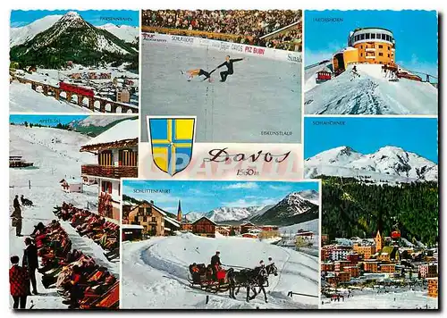 Cartes postales moderne Davos en hiver