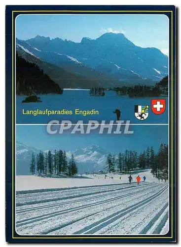 Cartes postales moderne Langlaufparadies Engadin