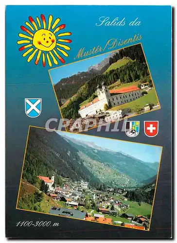 Cartes postales moderne Muster Disentis