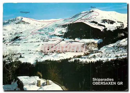 Cartes postales moderne Skiparadies Obersaxen