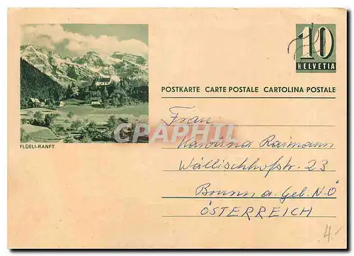 Cartes postales moderne Flueli Ranft