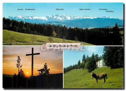 Cartes postales moderne Gottschalkenberg Aubrig Zindelspitze