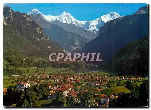 Moderne Karte Wilderswil Eiger Monch und Jungfrau