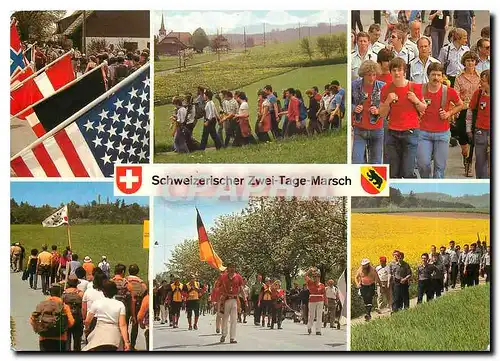 Cartes postales moderne Schweizerischer Zwei Tage Marsch
