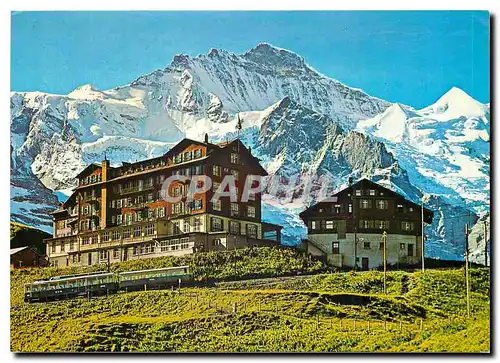 Cartes postales moderne Kleine Scheidegg Hotels mit Jungfrau