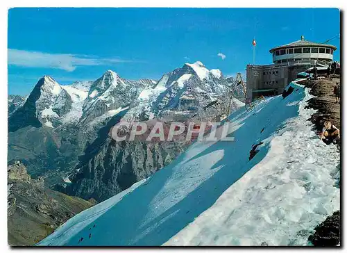 Moderne Karte Schilthornbahn Murren Berner Oberland Schweiz