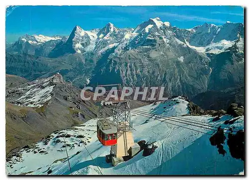 Moderne Karte Schilthornbahn Murren Berner Oberland Schweiz