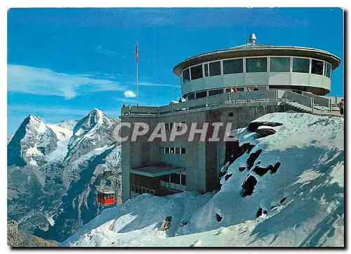 Moderne Karte Schilthornbahn Murren Berner Oberland Schweiz