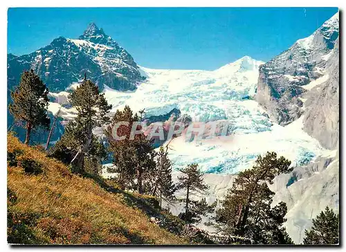 Moderne Karte Rosenlaui Schweiz Rosenlauigletscher mit Dossenhorn und Rosenhorn