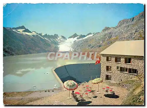 Cartes postales moderne Stausee und Berghaus Oberaar Kraftwerke Oberhasli Grimsel Berner Oberland