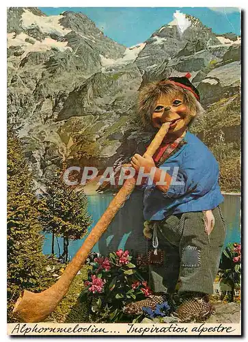 Cartes postales moderne Alphornwelodien Inspiration Alpestre