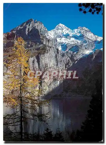 Moderne Karte Am Oeschinensee ob Kandersteg Berner Oberland