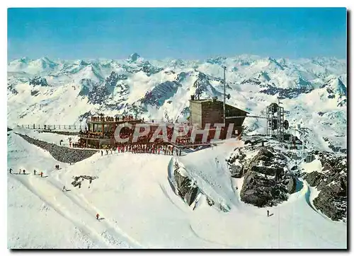 Moderne Karte Bergstation Corvatsch