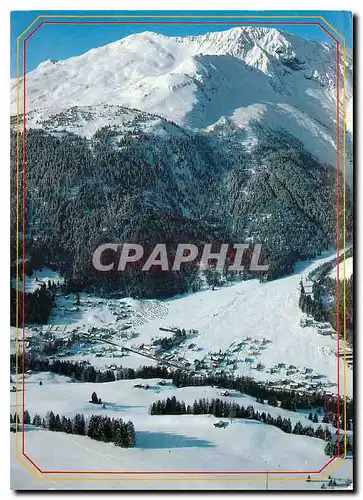 Cartes postales moderne Churwalden gegen des Skigebiet von Alp Statz und Statzerhorn
