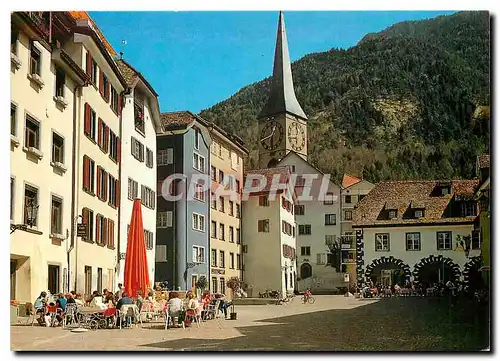 Cartes postales moderne Chur Partie in der Altstadt Arcas und Martinsturm