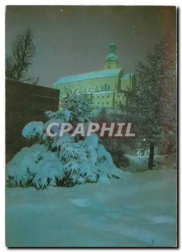 Moderne Karte Chur im Winter Die Kathedrale