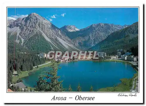 Moderne Karte Arosa Obersee