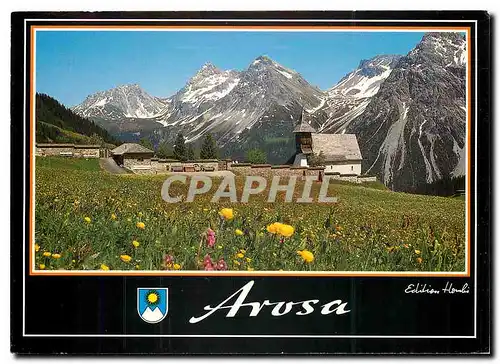 Cartes postales moderne Arosa Bergkirchli mit Mederger Flue