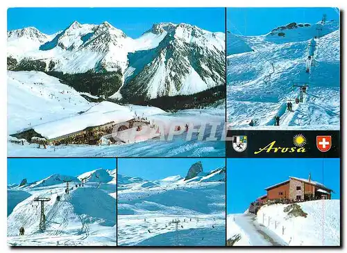 Moderne Karte Arosa Carmennahutte Plattenhornlift