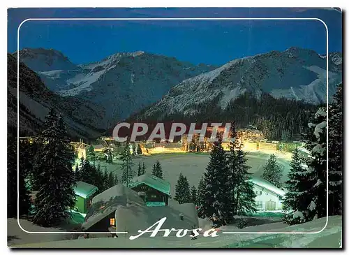 Moderne Karte Arosa Obersee Modscheinacht