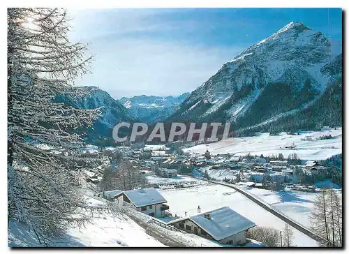 Moderne Karte Bergun Bravuogn Albula Tal gegen die Albulakette und P Rugnux