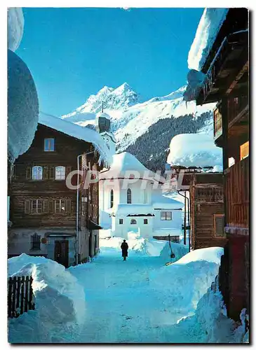 Cartes postales moderne Breil Brigels Graubunden Dorfpartie mit den Brigelserhorner