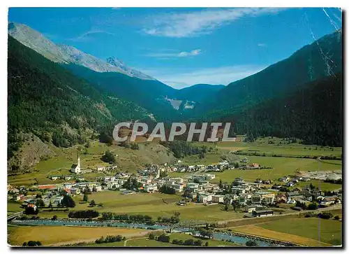 Moderne Karte Zernez im Unter Engadin am Eingang zum Schweizer National Park Blick gegen Ofenpass