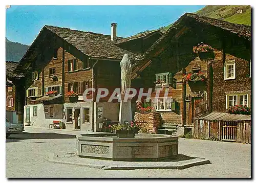 Moderne Karte Bad Vals Graubunden Dorfplatz