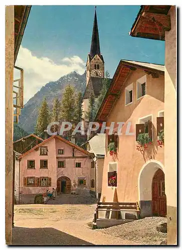Moderne Karte Scuol Tarasp Vulpera Suisse Das alpine Heilbad