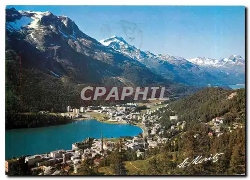 Cartes postales moderne St Moritz mit Piz Corvatsch und Piz da la Margna Engadin Schweiz