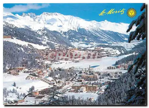 Cartes postales moderne St Moritz Bad und Dorf Oberengadin