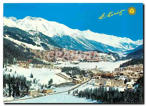 Cartes postales moderne St Moritz Bad und Dorf