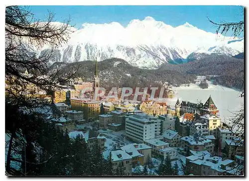 Moderne Karte St Moritz Languardkette