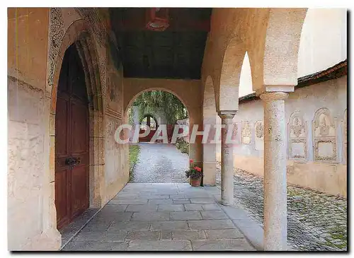 Cartes postales moderne Sta Maria Val Mustair Kirchen Eingang