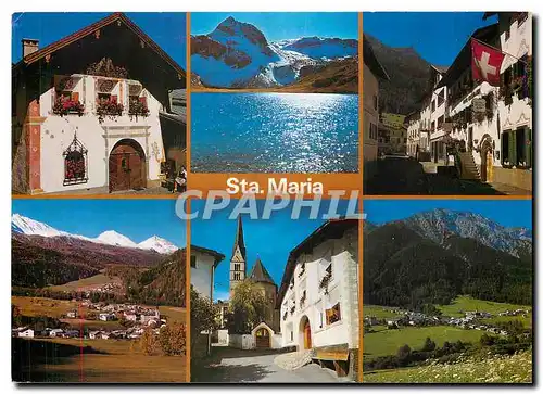 Cartes postales moderne Sta Maria im Munstertal Munstertaierhaus Lai da Rims Dorfpartie