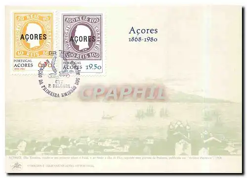Moderne Karte Acores 1868 1980  Ilha Terceira