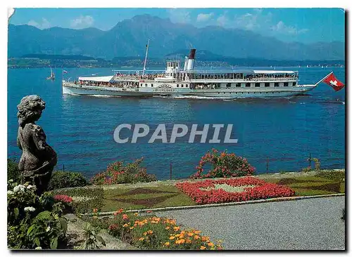 Cartes postales moderne Thunersee DS Blumlisalp