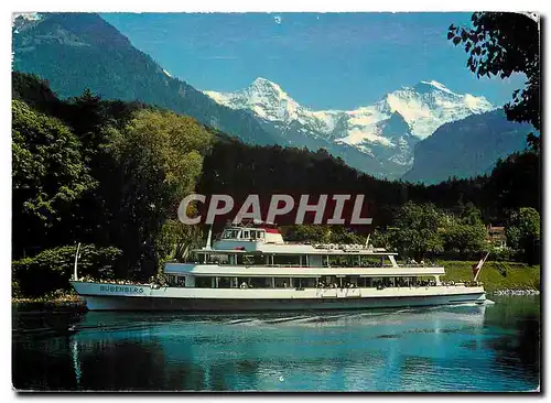 Moderne Karte Interlaken Thunerseeschiff Bubenberg Monch Jungfrau