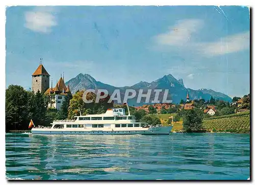 Moderne Karte Bern Lotschberg Simplon Bahn MS Beatus