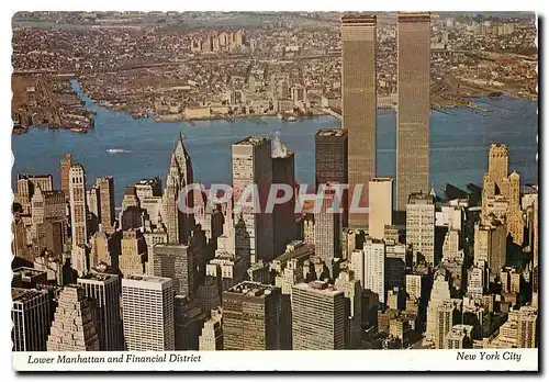 Moderne Karte Lower Manhattan and Financial District New York City