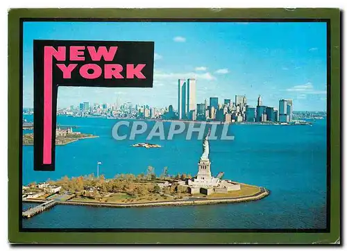 Moderne Karte New York Statue of Liberty The world famous symbol of peace stands at the entrance to New York H