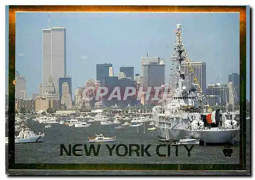 Cartes postales moderne New York City New York Harbor Battery Park World Trade Center Downtown New York