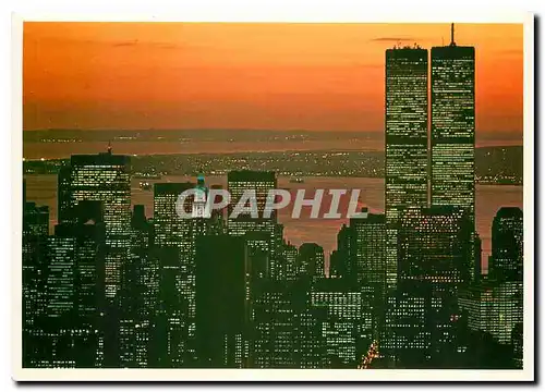 Cartes postales moderne Spectacular sunset over New York City