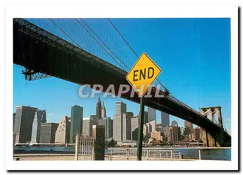 Cartes postales moderne New York Manhattan from Brooklyn 1987