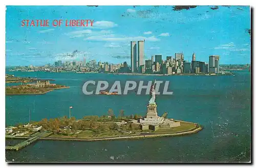 Cartes postales moderne Statue of Liberty This famous statue stands on Bedloe's Island in New York Harbor and welcomes v