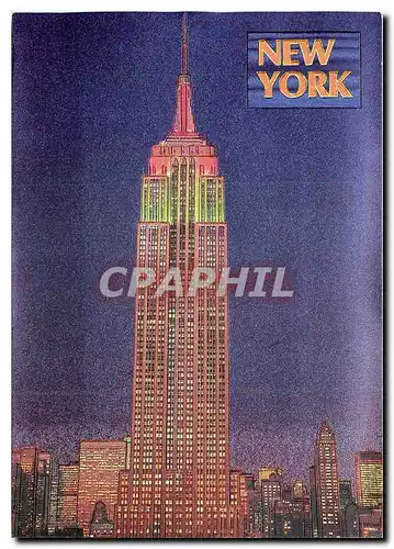 Moderne Karte New York The Empire State Building at twilight