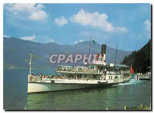 Cartes postales moderne Vierwaldstattersee Schiff Gallia